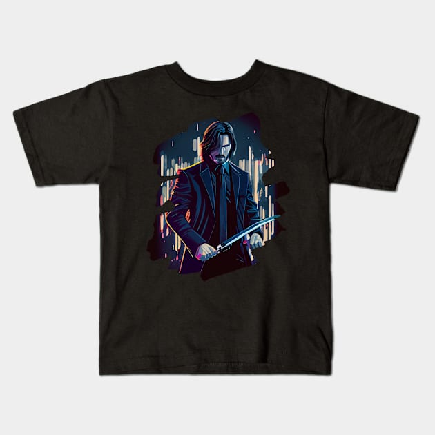 John Wick Kids T-Shirt by Pixy Official